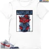 T-Shirt - Nike Dunk High Washed Denim Pack - Sneaker-Matching T-Shirt (Cool Cat Always Chillin) -Nike Dunk shop online mockupGenerator 566