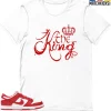 T-Shirt - Nike Dunk Low University Red (2020) - Sneaker-Matching T-Shirt (The King) 2 T-Shirt - Nike Dunk Low University Red (2020) - Sneaker-Matching T-Shirt (The King) -Nike Dunk shop online mockupGenerator 5671