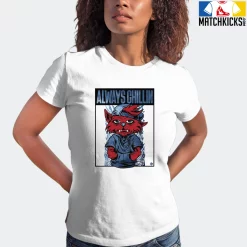 T-Shirt - Nike Dunk High Washed Denim Pack - Sneaker-Matching T-Shirt (Cool Cat Always Chillin) -Nike Dunk shop online mockupGenerator 568