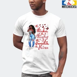 T-Shirt - Nike Dunk Low University Red (2020) - Sneaker-Matching T-Shirt (Thicker Thighs Sweeter Prize) -Nike Dunk shop online mockupGenerator 5692