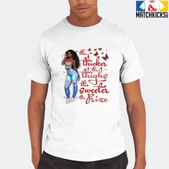 T-Shirt - Nike Dunk Low University Red (2020) - Sneaker-Matching T-Shirt (Thicker Thighs Sweeter Prize) -Nike Dunk shop online mockupGenerator 5693