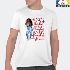 T-Shirt - Nike Dunk Low University Red (2020) - Sneaker-Matching T-Shirt (Thicker Thighs Sweeter Prize) -Nike Dunk shop online mockupGenerator 5696