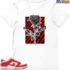 T-Shirt - Nike Dunk Low University Red (2020) - Sneaker-Matching T-Shirt (Control)
