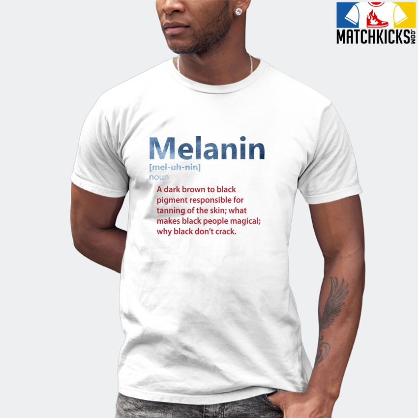 T-Shirt - Nike Dunk High Washed Denim Pack - Sneaker-Matching T-Shirt (Melanin Noun) 7 T-Shirt - Nike Dunk High Washed Denim Pack - Sneaker-Matching T-Shirt (Melanin Noun) - Image 5