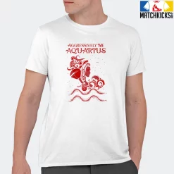 T-Shirt - Nike Dunk Low University Red (2020) - Sneaker-Matching T-Shirt (Aquarius Aggressively Me) -Nike Dunk shop online mockupGenerator 5714