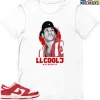 T-Shirt - Nike Dunk Low University Red (2020) - Sneaker-Matching T-Shirt (LL COOL J) -Nike Dunk shop online mockupGenerator 5716