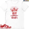 T-Shirt - Nike Dunk Low University Red (2020) - Sneaker-Matching T-Shirt (ADJUST Your CROWN And Handle It) 2 T-Shirt - Nike Dunk Low University Red (2020) - Sneaker-Matching T-Shirt (ADJUST Your CROWN And Handle It) -Nike Dunk shop online mockupGenerator 5725