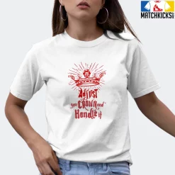 T-Shirt - Nike Dunk Low University Red (2020) - Sneaker-Matching T-Shirt (ADJUST Your CROWN And Handle It) -Nike Dunk shop online mockupGenerator 5730