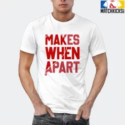 T-Shirt - Nike Dunk Low University Red (2020) - Sneaker-Matching T-Shirt (Makes Sense Heart Right) -Nike Dunk shop online mockupGenerator 5751