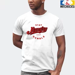 T-Shirt - Nike Dunk Low University Red (2020) - Sneaker-Matching T-Shirt (Stay Hungry Stay Humble) -Nike Dunk shop online mockupGenerator 5782