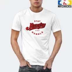 T-Shirt - Nike Dunk Low University Red (2020) - Sneaker-Matching T-Shirt (Stay Hungry Stay Humble) -Nike Dunk shop online mockupGenerator 5787