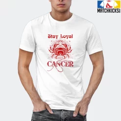 T-Shirt - Nike Dunk Low University Red (2020) - Sneaker-Matching T-Shirt (Cancer Stay Loyal) -Nike Dunk shop online mockupGenerator 5805