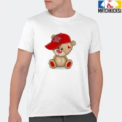 T-Shirt - Nike Dunk Low University Red (2020) - Sneaker-Matching T-Shirt (LOW KEY BEAR) -Nike Dunk shop online mockupGenerator 5822