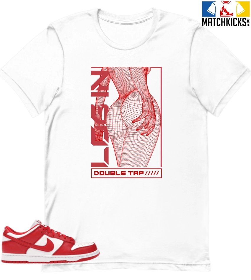 T-Shirt - Nike Dunk Low University Red (2020) - Sneaker-Matching T-Shirt (LOGIN) 3 T-Shirt - Nike Dunk Low University Red (2020) - Sneaker-Matching T-Shirt (LOGIN)