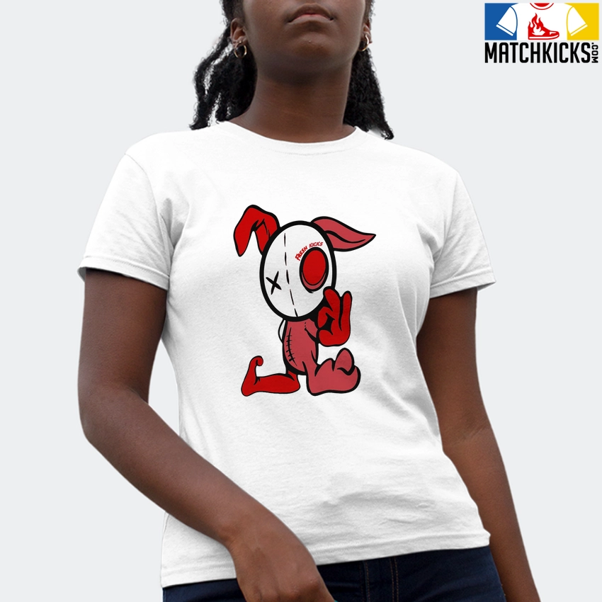 T-Shirt - Nike Dunk Low University Red (2020) - Sneaker-Matching T-Shirt (Fresh Rabbit) 4 T-Shirt - Nike Dunk Low University Red (2020) - Sneaker-Matching T-Shirt (Fresh Rabbit) - Image 2