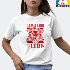 T-Shirt - Nike Dunk Low University Red (2020) - Sneaker-Matching T-Shirt (Leo I Am A Lion) -Nike Dunk shop online mockupGenerator 5900