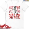 T-Shirt - Nike Dunk Low University Red (2020) - Sneaker-Matching T-Shirt (Nightmare Before Sneakers) -Nike Dunk shop online mockupGenerator 5913