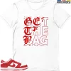 T-Shirt - Nike Dunk Low University Red (2020) - Sneaker-Matching T-Shirt (GET THE BAG)