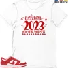 T-Shirt - Nike Dunk Low University Red (2020) - Sneaker-Matching T-Shirt (2023 New Year) -Nike Dunk shop online mockupGenerator 5931