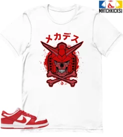 T-Shirt - Nike Dunk Low University Red (2020) - Sneaker-Matching T-Shirt (MECH HEAD)