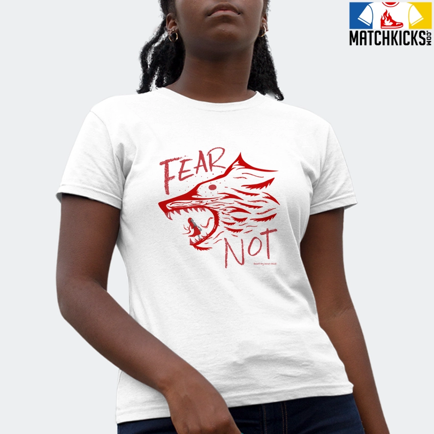 T-Shirt - Nike Dunk Low University Red (2020) - Sneaker-Matching T-Shirt (FEAR NOT) 4 T-Shirt - Nike Dunk Low University Red (2020) - Sneaker-Matching T-Shirt (FEAR NOT) - Image 2