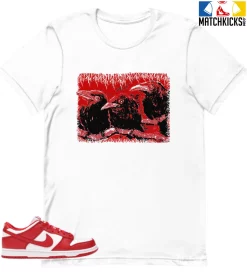 T-Shirt - Nike Dunk Low University Red (2020) - Sneaker-Matching T-Shirt (Baby Crows)