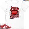 T-Shirt - Nike Dunk Low University Red (2020) - Sneaker-Matching T-Shirt (70's Baby)