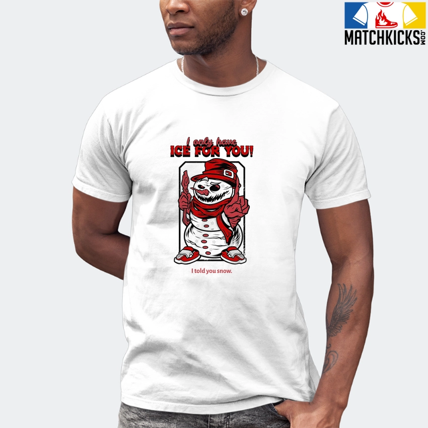 T-Shirt - Nike Dunk Low University Red (2020) - Sneaker-Matching T-Shirt (Snowman Ice For You) 7 T-Shirt - Nike Dunk Low University Red (2020) - Sneaker-Matching T-Shirt (Snowman Ice For You) - Image 5