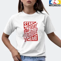 T-Shirt - Nike Dunk Low University Red (2020) - Sneaker-Matching T-Shirt (Stay Grateful) -Nike Dunk shop online mockupGenerator 6053