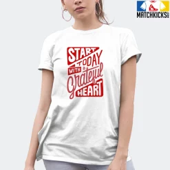 T-Shirt - Nike Dunk Low University Red (2020) - Sneaker-Matching T-Shirt (Stay Grateful) -Nike Dunk shop online mockupGenerator 6054