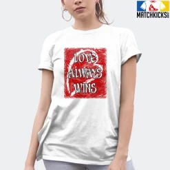 T-Shirt - Nike Dunk Low University Red (2020) - Sneaker-Matching T-Shirt (Love Always Wins) -Nike Dunk shop online mockupGenerator 6063