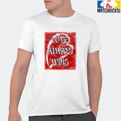 T-Shirt - Nike Dunk Low University Red (2020) - Sneaker-Matching T-Shirt (Love Always Wins) -Nike Dunk shop online mockupGenerator 6064