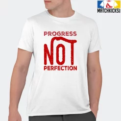 T-Shirt - Nike Dunk Low University Red (2020) - Sneaker-Matching T-Shirt (Progress NOT Perfection) -Nike Dunk shop online mockupGenerator 6091