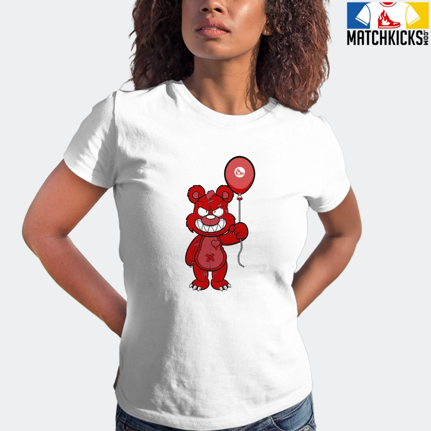 T-Shirt - Nike Dunk Low University Red (2020) - Sneaker-Matching T-Shirt (Grinning Bear) 6 T-Shirt - Nike Dunk Low University Red (2020) - Sneaker-Matching T-Shirt (Grinning Bear) - Image 4
