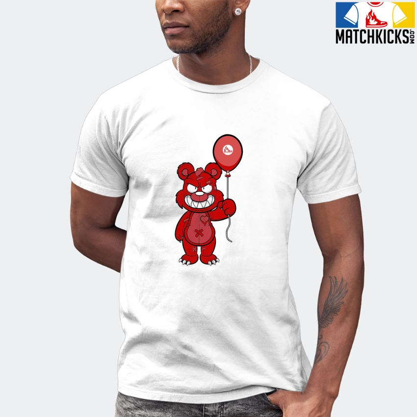 T-Shirt - Nike Dunk Low University Red (2020) - Sneaker-Matching T-Shirt (Grinning Bear) 7 T-Shirt - Nike Dunk Low University Red (2020) - Sneaker-Matching T-Shirt (Grinning Bear) - Image 5