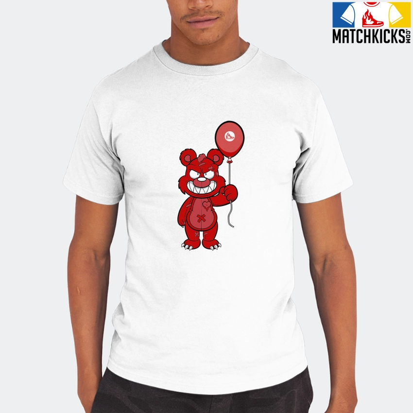 T-Shirt - Nike Dunk Low University Red (2020) - Sneaker-Matching T-Shirt (Grinning Bear) 8 T-Shirt - Nike Dunk Low University Red (2020) - Sneaker-Matching T-Shirt (Grinning Bear) - Image 6