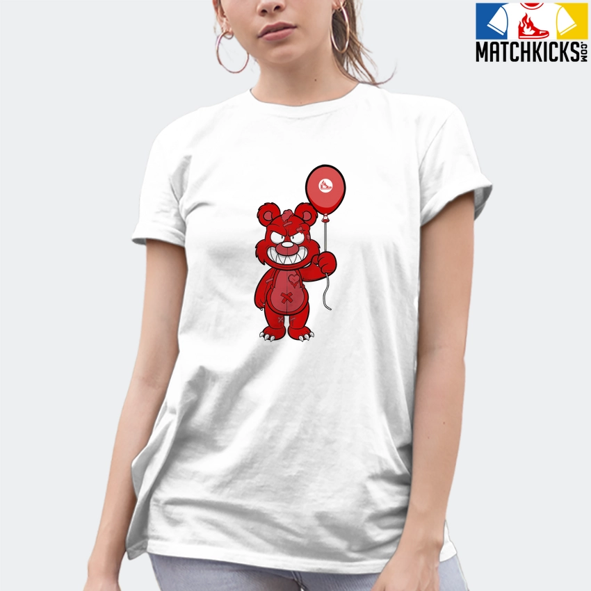 T-Shirt - Nike Dunk Low University Red (2020) - Sneaker-Matching T-Shirt (Grinning Bear) 10 T-Shirt - Nike Dunk Low University Red (2020) - Sneaker-Matching T-Shirt (Grinning Bear) - Image 8