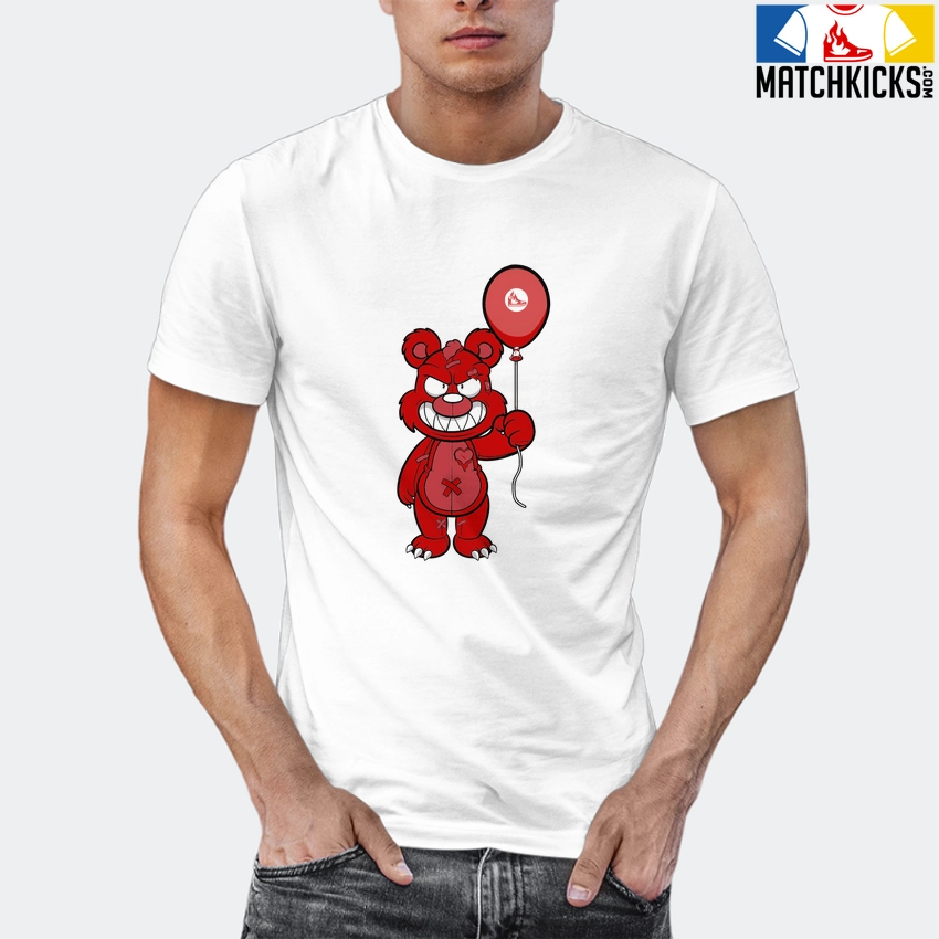 T-Shirt - Nike Dunk Low University Red (2020) - Sneaker-Matching T-Shirt (Grinning Bear) 12 T-Shirt - Nike Dunk Low University Red (2020) - Sneaker-Matching T-Shirt (Grinning Bear) - Image 10