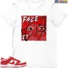 T-Shirt - Nike Dunk Low University Red (2020) - Sneaker-Matching T-Shirt (FACE IT)