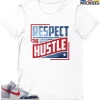 T-Shirt - Nike Dunk High Washed Denim Pack - Sneaker-Matching T-Shirt (RESPECT The HUSTLE)
