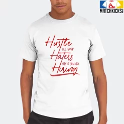 T-Shirt - Nike Dunk Low University Red (2020) - Sneaker-Matching T-Shirt (HUSTLE TILL YOUR HATERS ASK) -Nike Dunk shop online mockupGenerator 6178