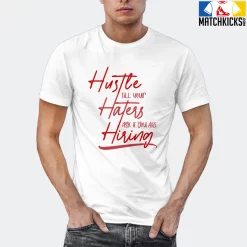 T-Shirt - Nike Dunk Low University Red (2020) - Sneaker-Matching T-Shirt (HUSTLE TILL YOUR HATERS ASK) -Nike Dunk shop online mockupGenerator 6182