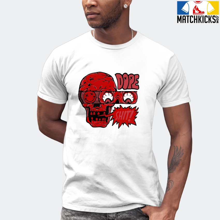 T-Shirt - Nike Dunk Low University Red (2020) - Sneaker-Matching T-Shirt (DOPE SHIT) 7 T-Shirt - Nike Dunk Low University Red (2020) - Sneaker-Matching T-Shirt (DOPE SHIT) - Image 5