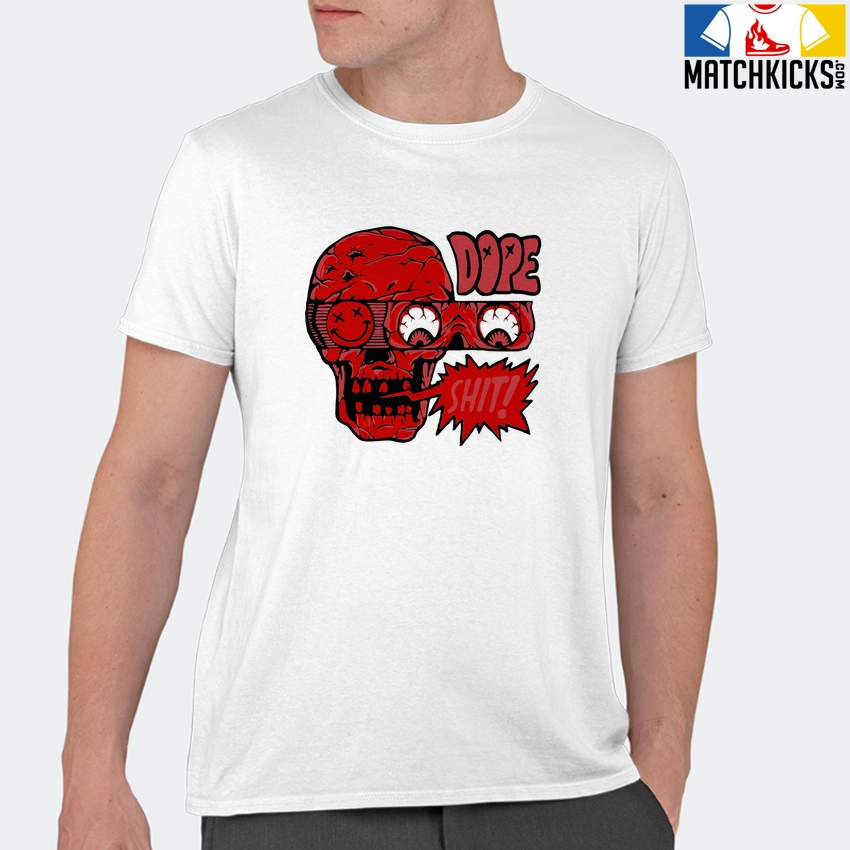 T-Shirt - Nike Dunk Low University Red (2020) - Sneaker-Matching T-Shirt (DOPE SHIT) 11 T-Shirt - Nike Dunk Low University Red (2020) - Sneaker-Matching T-Shirt (DOPE SHIT) - Image 9