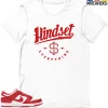 T-Shirt - Nike Dunk Low University Red (2020) - Sneaker-Matching T-Shirt (Mindset Is Everything) -Nike Dunk shop online mockupGenerator 6201