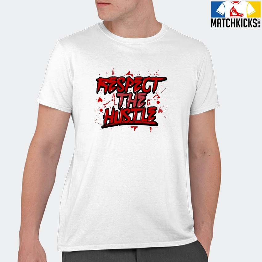 T-Shirt - Nike Dunk Low University Red (2020) - Sneaker-Matching T-Shirt (RESPECT THE HUSTLE) 11 T-Shirt - Nike Dunk Low University Red (2020) - Sneaker-Matching T-Shirt (RESPECT THE HUSTLE) - Image 9