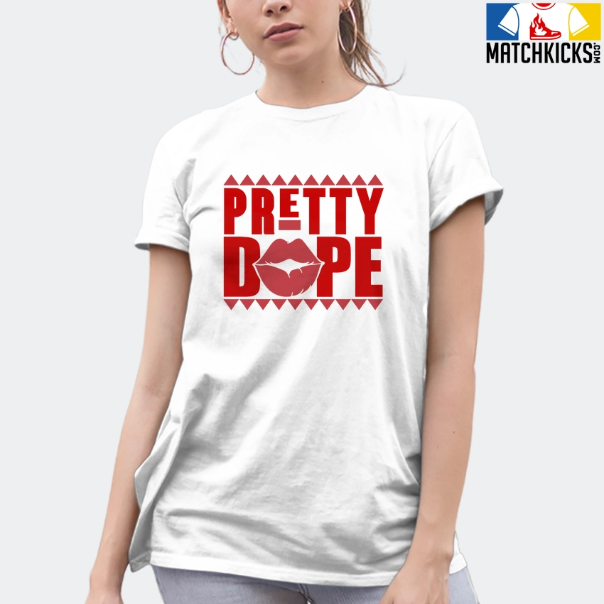 T-Shirt - Nike Dunk Low University Red (2020) - Sneaker-Matching T-Shirt (Pretty DOPE) 10 T-Shirt - Nike Dunk Low University Red (2020) - Sneaker-Matching T-Shirt (Pretty DOPE) - Image 8