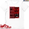 T-Shirt - Nike Dunk Low University Red (2020) - Sneaker-Matching T-Shirt (EVOLVE) -Nike Dunk shop online mockupGenerator 6282