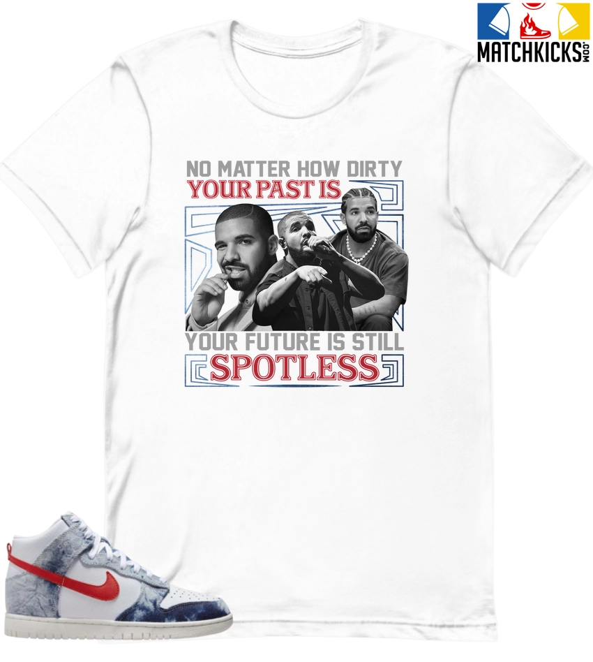 T-Shirt - Nike Dunk High Washed Denim Pack - Sneaker-Matching T-Shirt (No Matter How Dirty) 3 T-Shirt - Nike Dunk High Washed Denim Pack - Sneaker-Matching T-Shirt (No Matter How Dirty)