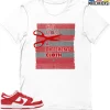 T-Shirt - Nike Dunk Low University Red (2020) - Sneaker-Matching T-Shirt (Cut From A Different Cloth)